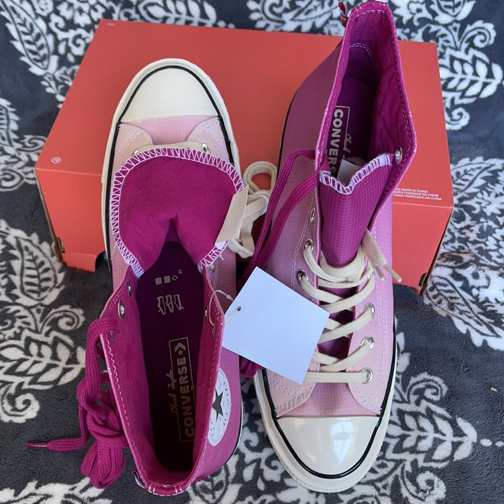 Converse Chuck Taylor 70 Hi Rose Maroon/Naples MEN`S - Picture 13 of 16
